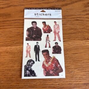 Elvis Presley Stickers Paper House Productions 2008 Target 1 Sheet Acid Free NEW